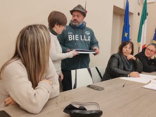 Il grazie degli Alpini di Borriana al sindaco Guerriero Il grazie degli Alpini di Borriana al sindaco Guerriero