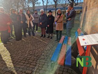 Biella, la Panchina “Respect” di Gigi Piana dopo 8 anni rinasce a Città Studi