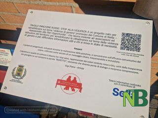 Biella, la Panchina “Respect” di Gigi Piana dopo 8 anni rinasce a Città Studi
