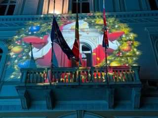 A Biella un nuovo evento natalizio: il mapping illumina Palazzo Oropa