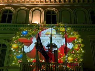 A Biella un nuovo evento natalizio: il mapping illumina Palazzo Oropa
