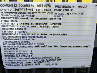 Occhieppo Inferiore, nuova recinzione alla scuola e lavori per oltre 1,3 milioni di euro