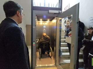 Inaugurato ascensore all’ACI Biella: un passo importante contro le barriere architettoniche FOTO e VIDEO
