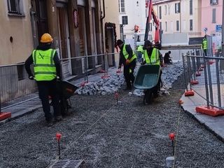 Avanti tutta con i lavori in via Italia, lunedì al via in via Dante