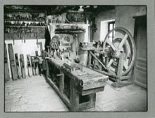 Rosazza, tornio in legno e banco lavoro falegname, FOTO Copyright Roberto Marchisotti Rosazza, tornio in legno e banco lavoro falegname, FOTO Copyright Roberto Marchisotti