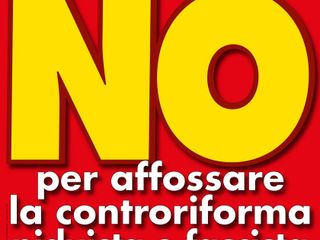 Gazebo unitario dei comunisti biellesi per il NO alla controriforma della giustizia