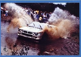Raineri-Cassina vincitore campionato italiano 1987 Lancia 037 al guado di Castelletto Cervo foto copyright Roberto Marchisotti
