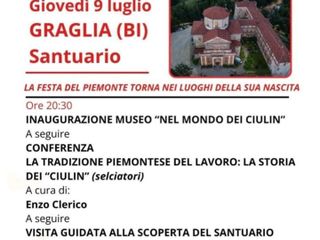 Santuario di Graglia, domani l’inaugurazione del museo “Nel Mondo dei Ciulin” Santuario di Graglia, domani l’inaugurazione del museo “Nel Mondo dei Ciulin”