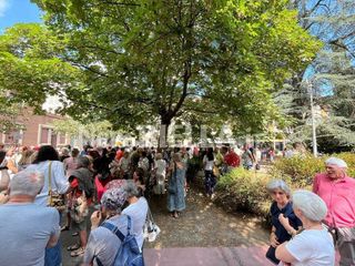 "Giù le mani dai ciliegi": a Biella cittadini in piazza contro il progetto agli Zumaglini FOTO e VIDEO Massimo Giacobbe per newsbiella.it
