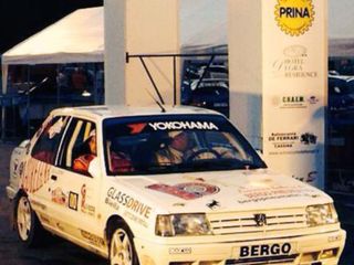 La coppia Bergo-Scardoni alla partenza