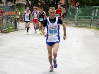 Alberto Mosca in fuga