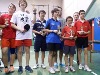Premiazione del doppio con Jacopo Sulis e Selin Corrivo
