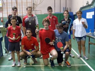 Premiazione della gara Under 18 vinta da Jacopo Sulis