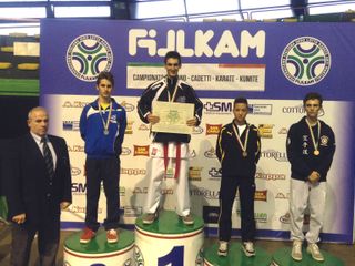 Luca Secco sul podio