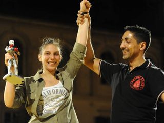 Giulia La Manna, premiata da Roberto Scaglione Giulia La Manna, premiata da Roberto Scaglione