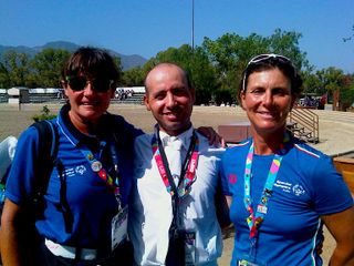 Sabatino con le sue due allenatrici