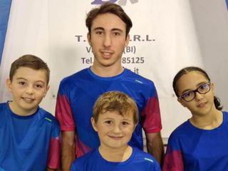 Biella Barbera Auto, da sinistra: Giorgio Bonino, Gabriele Carisio, Lorenzo La Porta e Alessia Fusca - Foto TT Biella