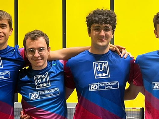 Biella RDM– Arredamenti David, da sinistra: Nicolò Manfredi, David Dabbicco, Fabio Cosseddu, Matteo Passaro - Foto  TT Biella