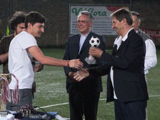 Miglior giocatore Davide Basuino della Polizia Penitenziaria