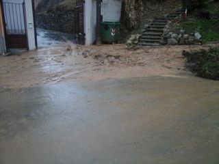 Casapinta, la strada di fronte alla Comunità Montana Casapinta, la strada di fronte alla Comunità Montana