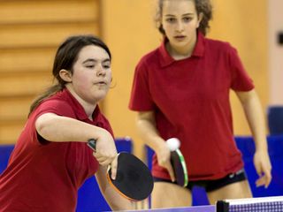 Agnese Simbula e Anna Loro in azione per il TT.Biella nel doppio di Serie C femminile