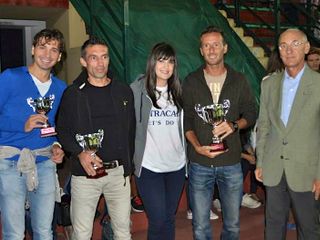 I primi tre classificati con Clara Tosetti (pres. Rotaract) e Massimo Andreoni (presidente Rotary) I primi tre classificati con Clara Tosetti (pres. Rotaract) e Massimo Andreoni (presidente Rotary)