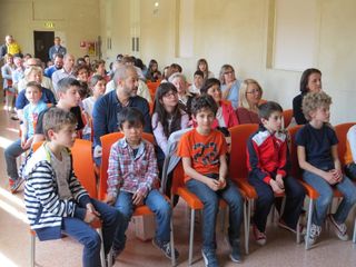 La platea al Museo del Territorio alla premiazione di “Lettere d'artista”
