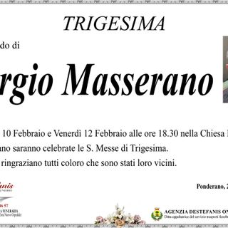 Sergio Masserano - Trigesima -