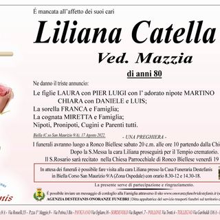 Liliana Catella, Ved. Mazzia