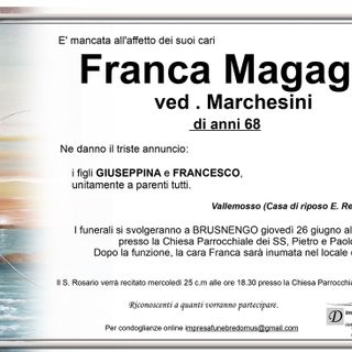 Franca Magagnato ved. Marchesini