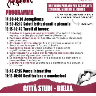 Città Studi ospita "Our Vision": tavoli tematici, rete e protagonismo giovanile