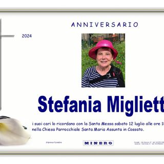 Stefania Miglietti - Anniversario