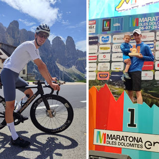 Ciclismo, biellese sul podio alla Maratona dles Dolomites.