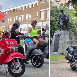 Le due ruote infiammano Biella, fra Campionato Vespa e Motogiro del Biellese