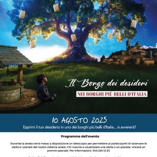 Rosazza, 10 agosto 2025: "Notte dei Desideri" sotto le stelle