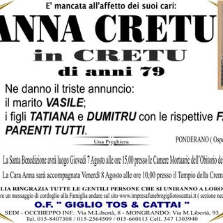Anna Cretu, in Cretu