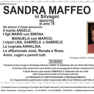 Sandra Maffeo, in Silvagni
