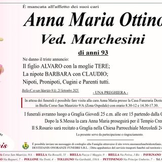 Anna Matia Ottino, Ved. Marchesini Anna Matia Ottino, Ved. Marchesini