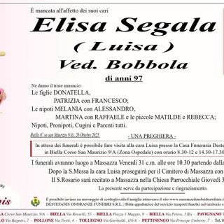 Elisa Sagala (Luisa), ved. Bobbola