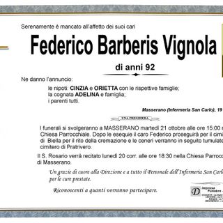 Federico Barberis Vignola Federico Barberis Vignola