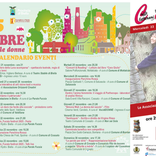 Biella Città per le Donne 2025 tra inaugurazioni di panchine, incontri a tema e spettacoli. Domani il primo evento