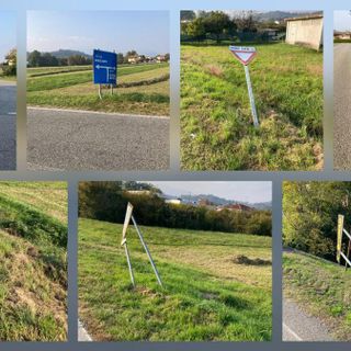 SP 402, abbattuti altri cartelli FOTO