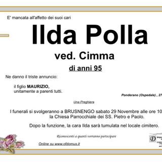 Ilda Polla, ved. Cimma