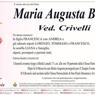 Maria Augusta Bonci, ved. Crivelli