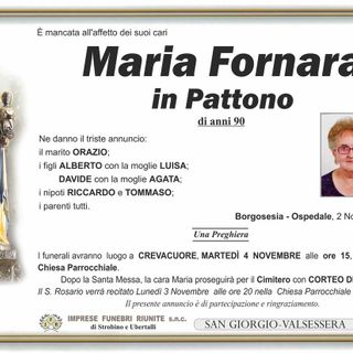 Maria Fornara in Pattono
