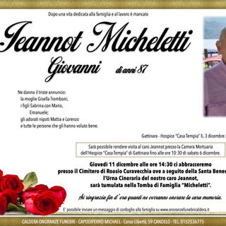 Jeannot Micheletti Giovanni