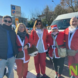 Da Gli Orsi di Biella a Mongrando, clima di festa per l'arrivo dei Babbi Natali in Moto (servizi di Davide Finatti e Ciro Simoni per newsbiella.it)