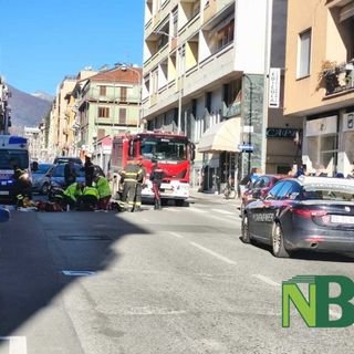 Biella: uomo investito in via Torino foto Riccardo Tosi per newsbiella.it