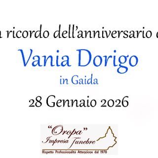 Vania Dorigo in Giada, anniversario