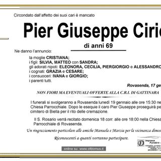 Pier Giuseppe Cirio Pier Giuseppe Cirio